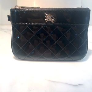 Sold: Burberry Patent leather quilted clutch